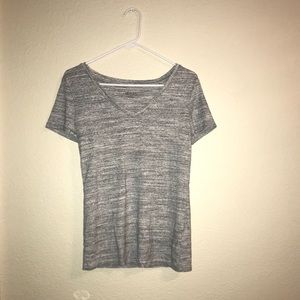 Plain grey V-neck Tee